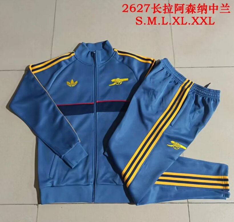 AAA Quality Arsenal 26/27 Tracksuit - Blue/Yellow